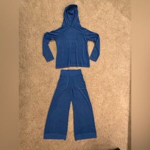 Blue Hooded Lounge Set